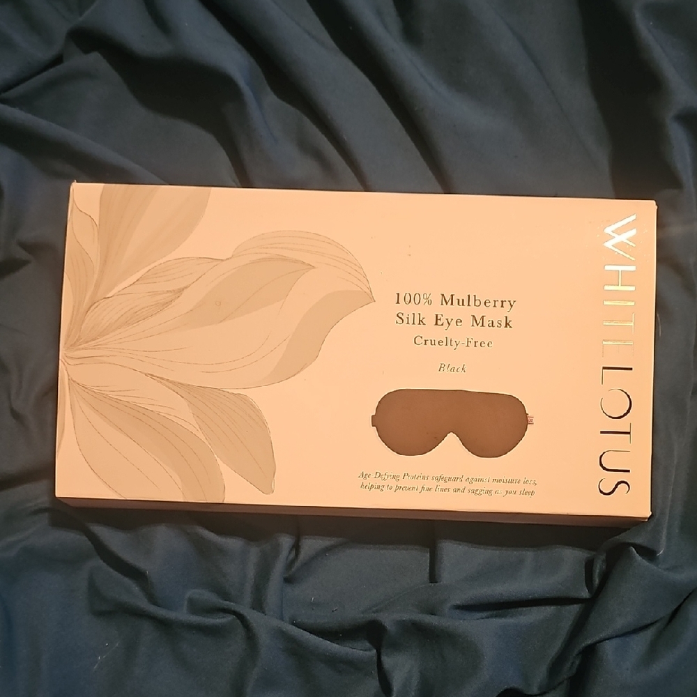 Black Silk Eye Mask
